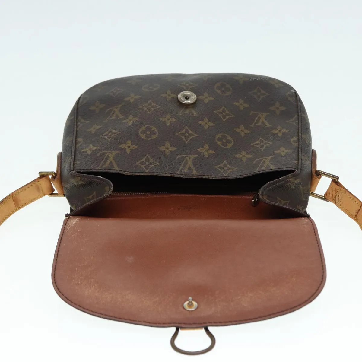 Trendy Inspired Louis Vuitton Monogram Saint Cloud Gm Shoulder Bag M51242 Lv Auth Hk1604