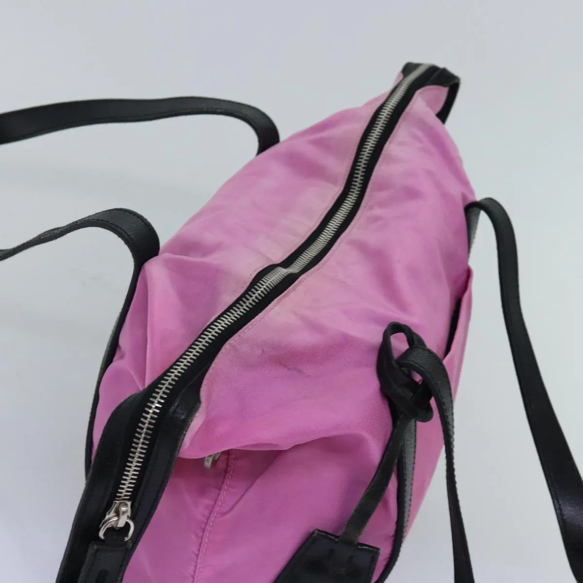 Trendy Inspired Prada Shoulder Bag Nylon Pink Auth 74400