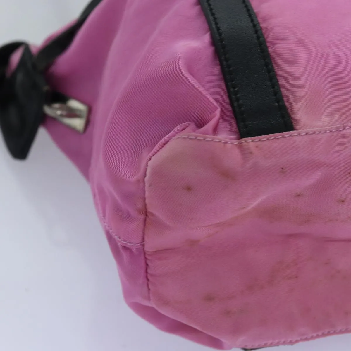 Trendy Inspired Prada Shoulder Bag Nylon Pink Auth 74400