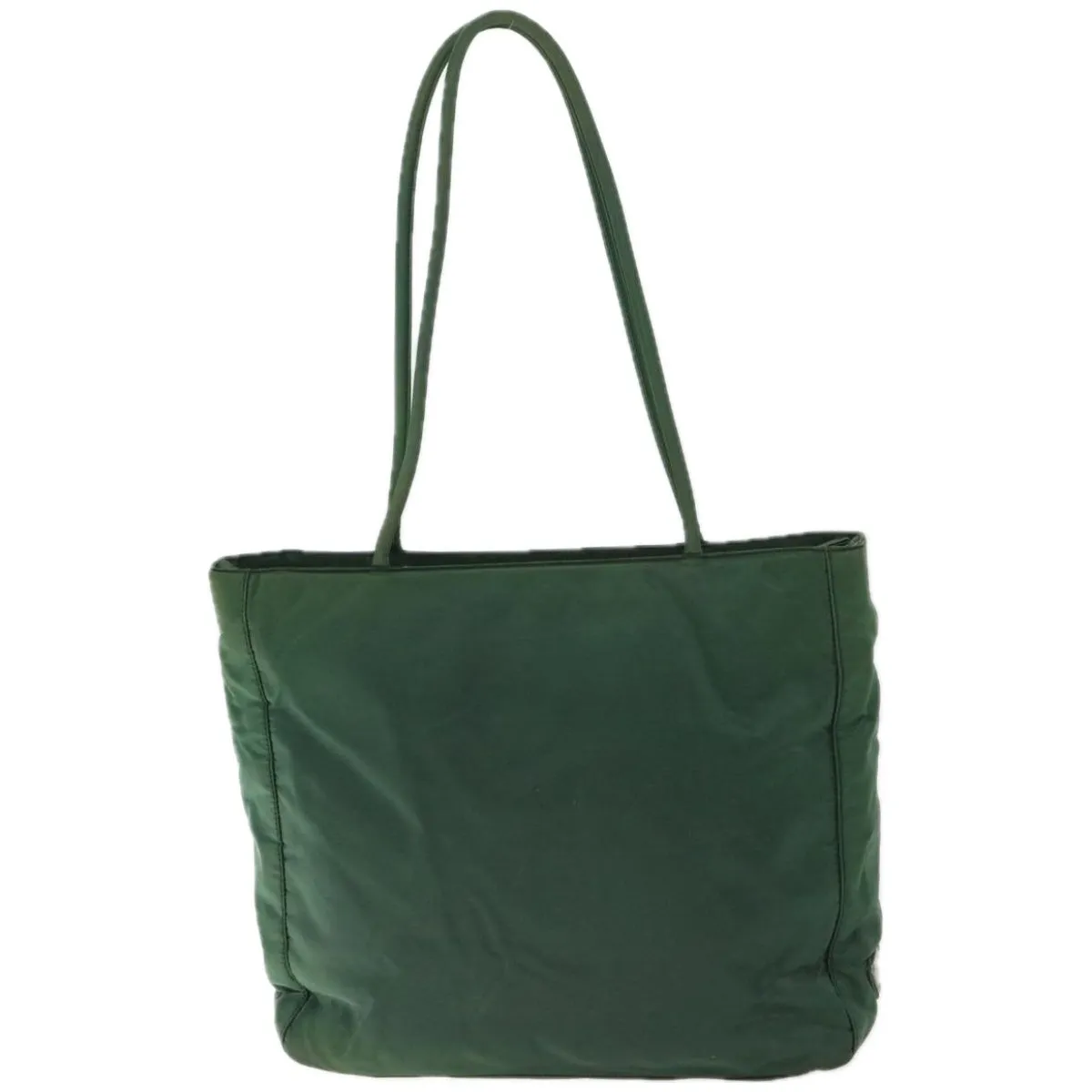 Trendy Inspired Prada Tote Bag Nylon Green Auth 66807