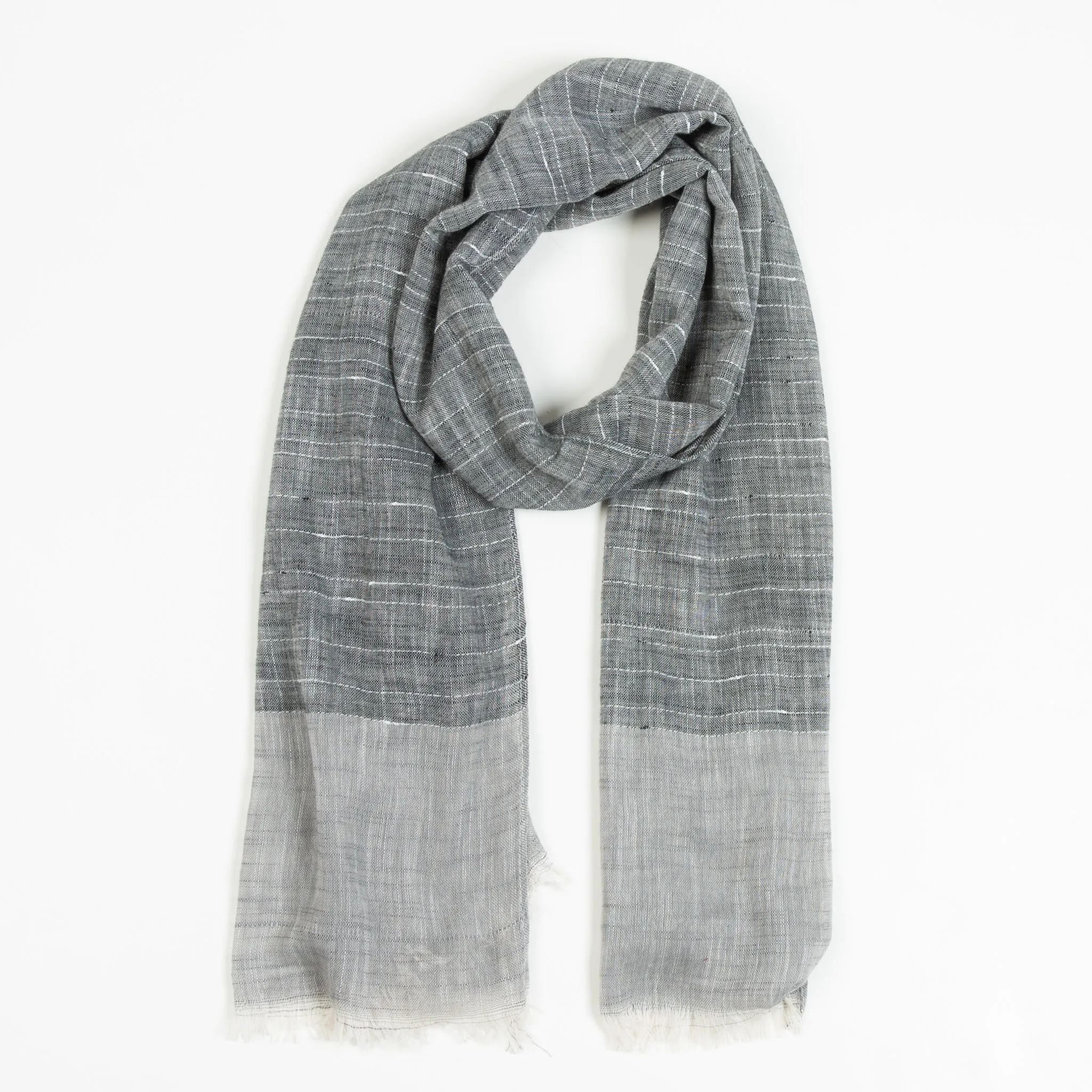 Tristabel Lightweight Textured Raw Hem Scarf