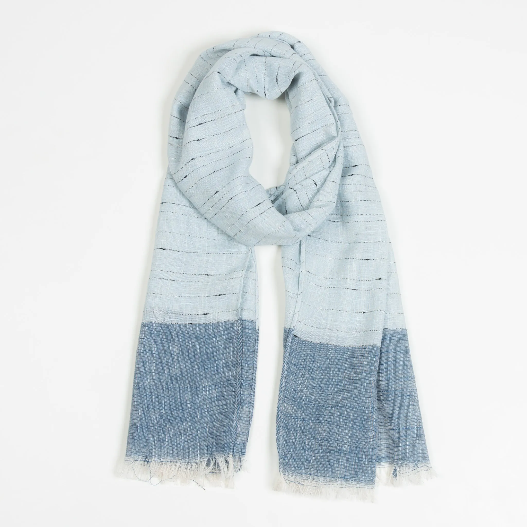 Tristabel Lightweight Textured Raw Hem Scarf