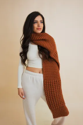 Waffle Weave Cozy Edge Scarf