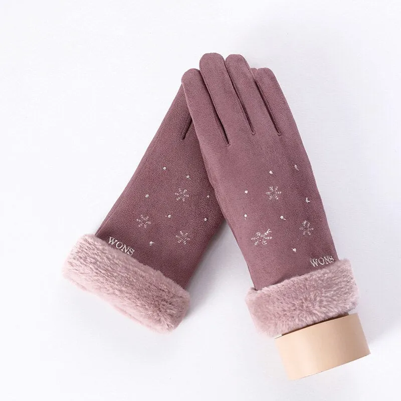 Women's Winter Warm Cashmere Gloves | Touch Screen Gloves