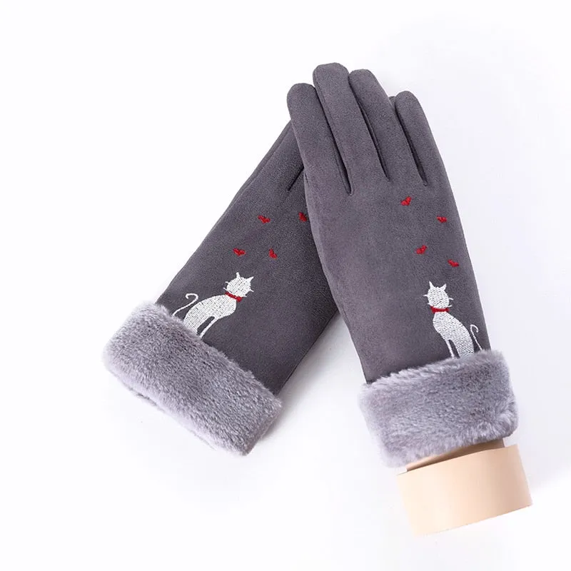 Women's Winter Warm Cashmere Gloves | Touch Screen Gloves