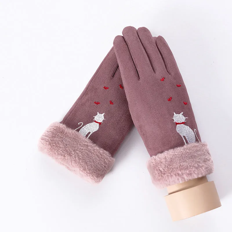 Women's Winter Warm Cashmere Gloves | Touch Screen Gloves