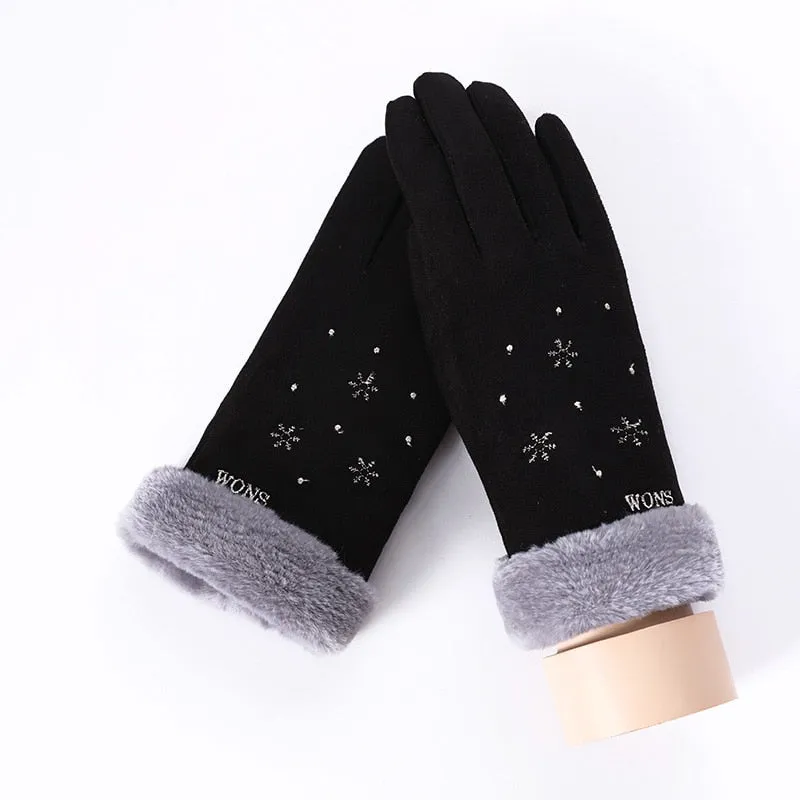 Women's Winter Warm Cashmere Gloves | Touch Screen Gloves