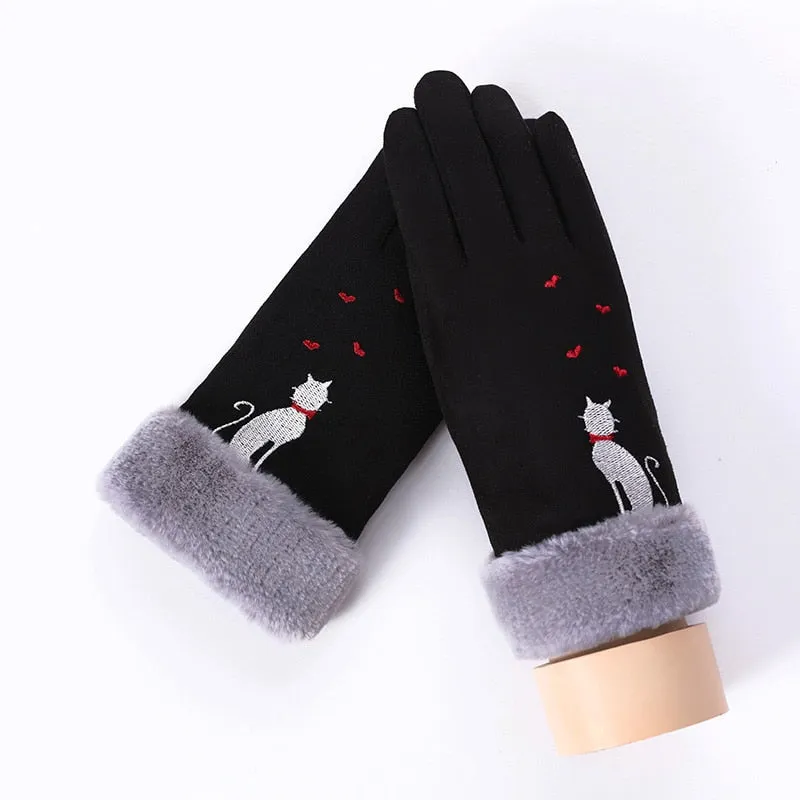 Women's Winter Warm Cashmere Gloves | Touch Screen Gloves