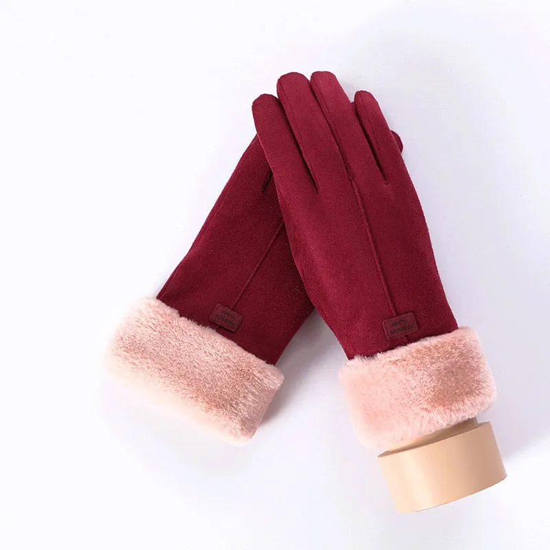 Women's Winter Warm Cashmere Gloves | Touch Screen Gloves