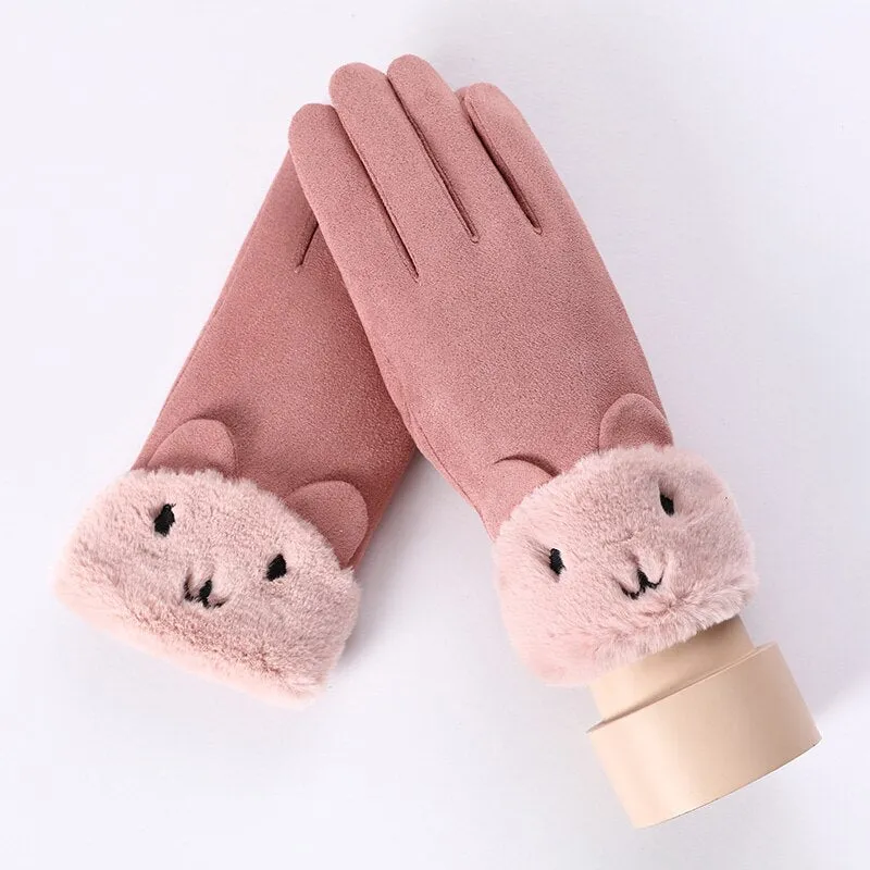 Women's Winter Warm Cashmere Gloves | Touch Screen Gloves