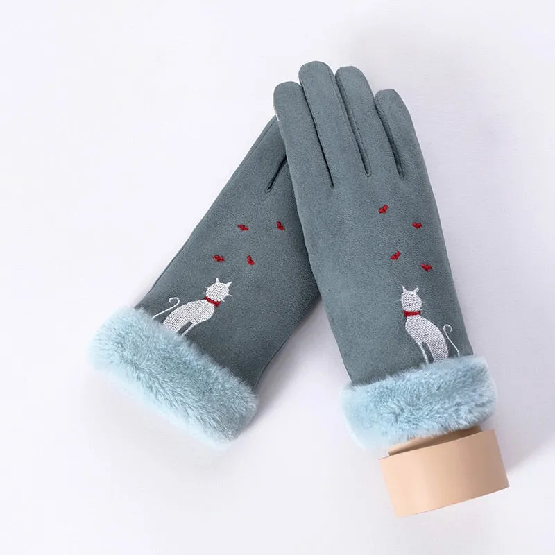 Women's Winter Warm Cashmere Gloves | Touch Screen Gloves